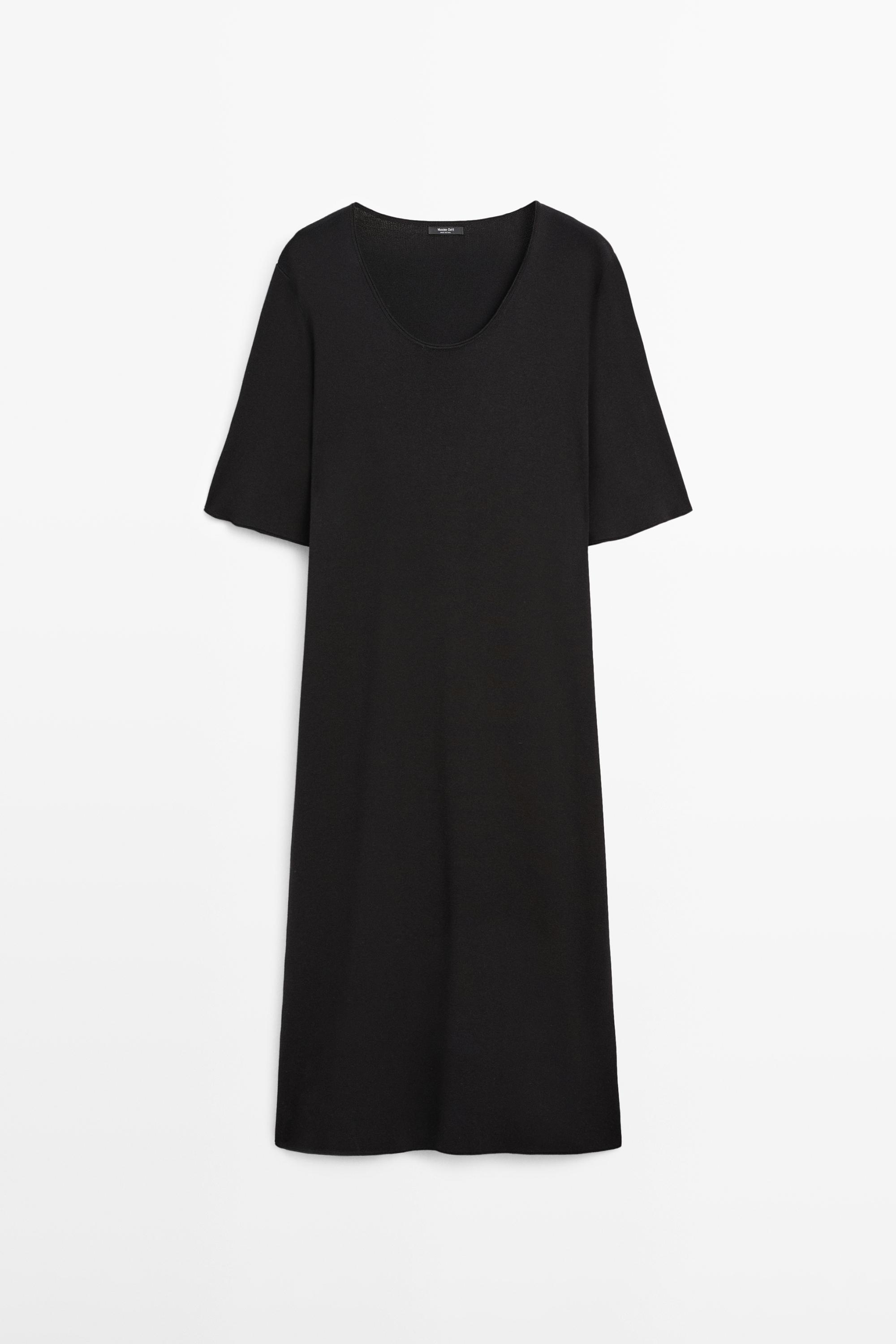 Midi dress with sleeve detail